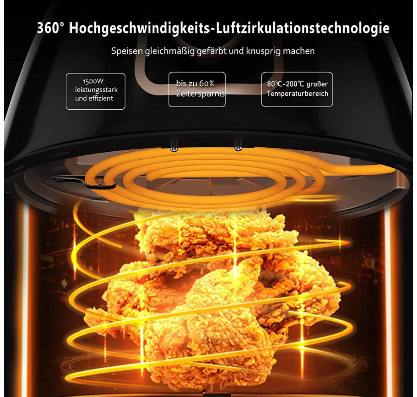 Fritadeira sem óleo 3,7Litros 1500W