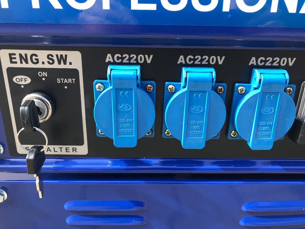 Extreme tools Germany generador eléctrico de gasolina 9500W de potencia motor cuatro tiempos