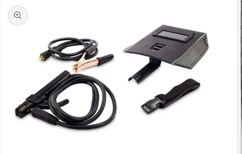 Soldador inversor KRAFT MÜLLER PROFESSIONAL 350A com tecnologia IGBT e display LED. Inclui 10 elétrodos, máscara, escova - picareta, braçadeira porta-elétrodos negativo.