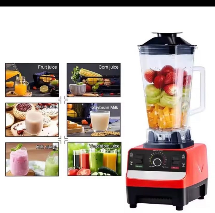 Liquidificador 2 em 1 de 2000 W com capacidade de 2 litros, liquidificador e moinho para café e especiarias