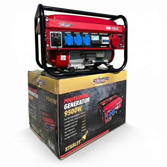 Gerador Elétrico a Gasolina Extreme Tools – 9500W motor 4 tempos trifásico e monofásico