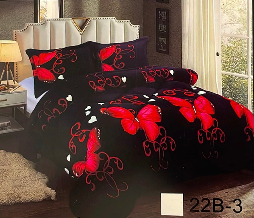 Edredão de inverno em pele de cordeiro com enchimento para todos os tipos de cama de casal com 2 fronhas disponíveis em várias cores
