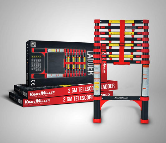Escada telescópica KRAFT MÜLLER Premium extensível até 5,60 m