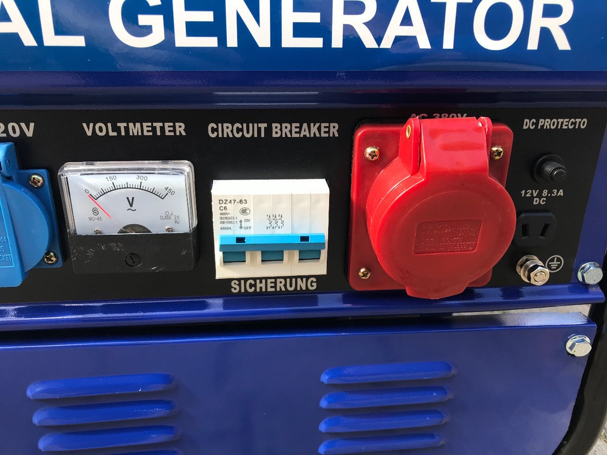 Extreme tools Germany generador eléctrico de gasolina 9500W de potencia motor cuatro tiempos