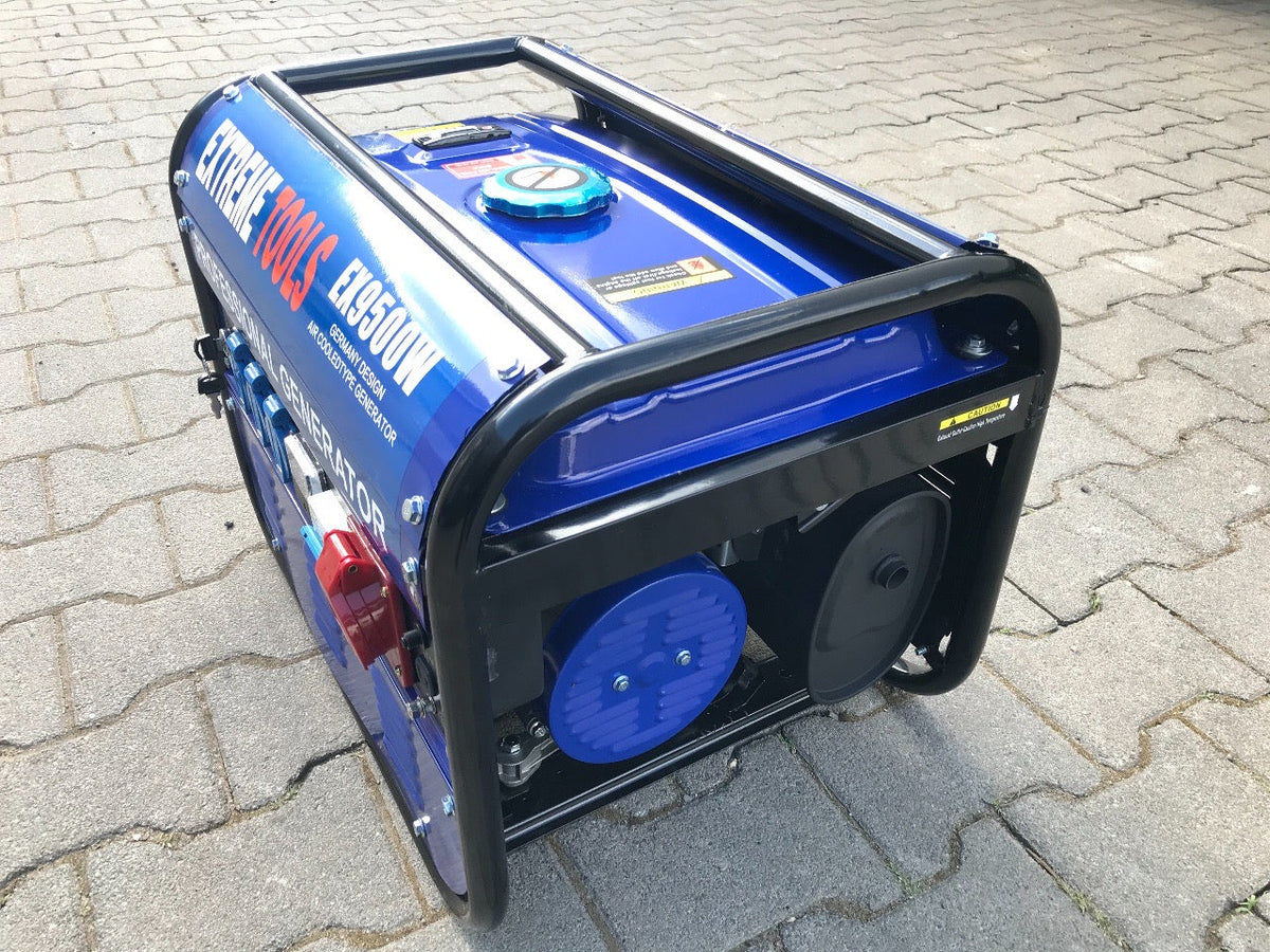 Extreme tools Germany generador eléctrico de gasolina 9500W de potencia motor cuatro tiempos