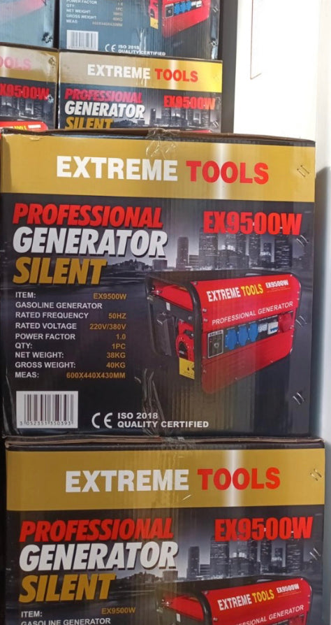 Gerador de energia a gasolina Extreme Tools Germany 9500W com motor a quatro tempos