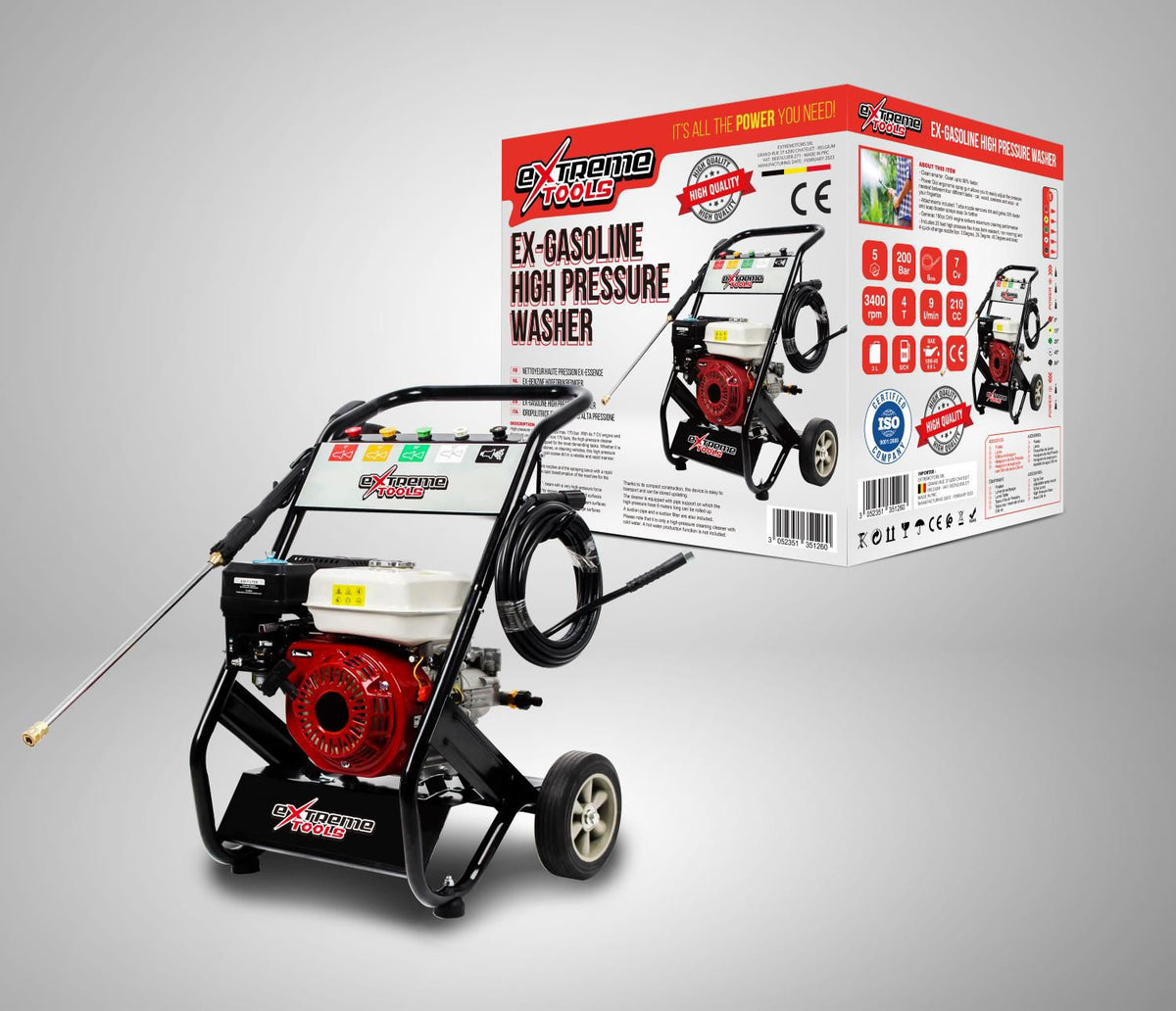 Lavadora de alta pressão a gasolina Extreme Tools