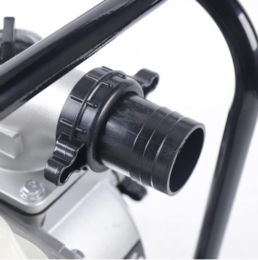 Bomba de água a gasolina de 2 polegadas, motor de 4 tempos, bomba de lago com transferência de água de 60.000 litros por hora e potência de 7 HP