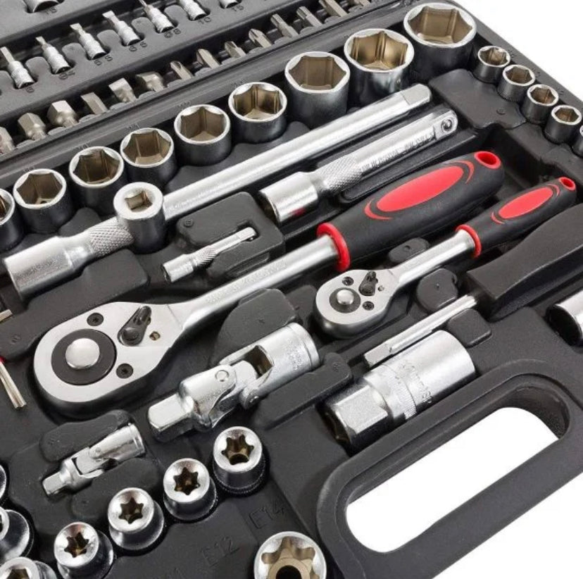 Conjunto de chaves de catraca Extreme Tools ideal para bricolage, reparações ou trabalhos mecânicos