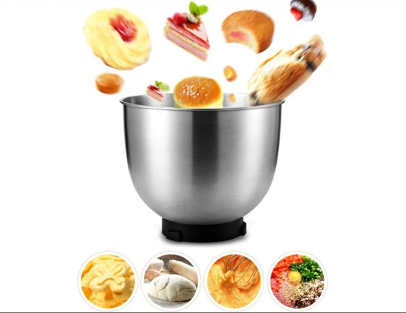 Robot de cozinha Homelux 3 em 1, 10 litros, 2300 W, taça em aço inoxidável, 6 velocidades. Cores: Vermelho, Preto e Cinza