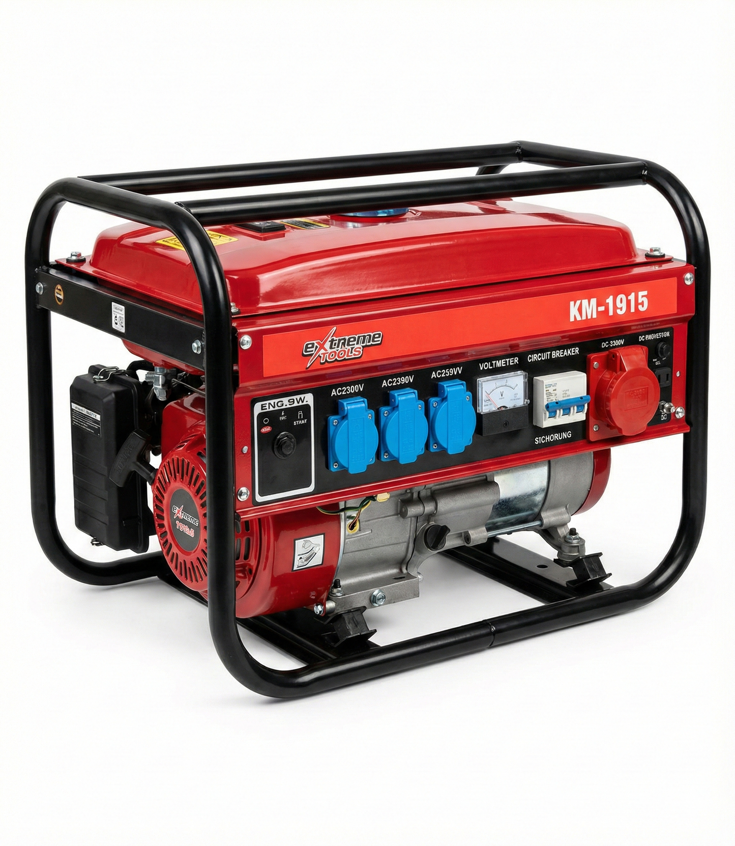 Gerador Elétrico a Gasolina Extreme Tools – 9500W motor 4 tempos trifásico e monofásico