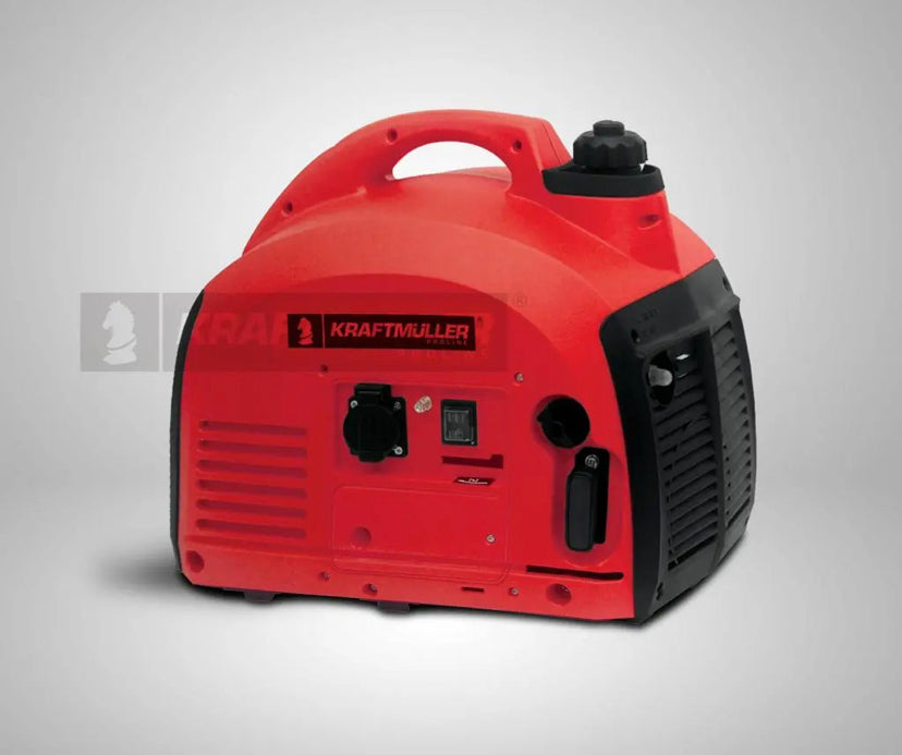KRAFT MÜLLER Gerador elétrico INVERTER Gasolina 2000W Capacidade máx. Baixo consumo de energia e nível de ruído, tipo mala.