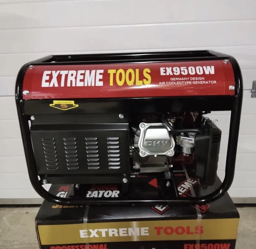 Gerador de energia a gasolina Extreme Tools Germany 9500W com motor a quatro tempos
