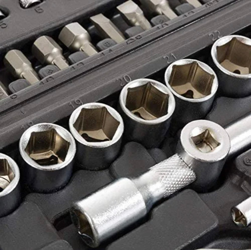 Conjunto de chaves de catraca Extreme Tools ideal para bricolage, reparações ou trabalhos mecânicos