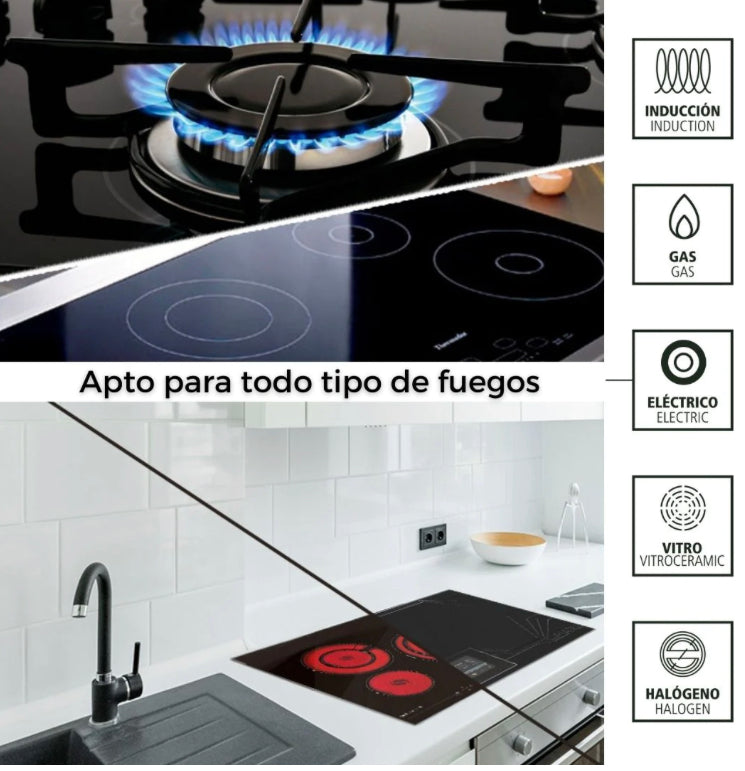 Trem de cozinha de 4 panelas em aço inoxidável para todos os tipos de fogões