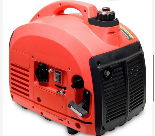 K-tools Gerador inversor a gasolina de 1000W, consumo de energia e nível de ruído baixos, tipo mala